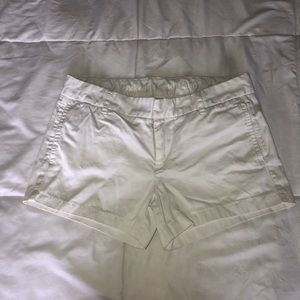 White J Crew Denim Shorts